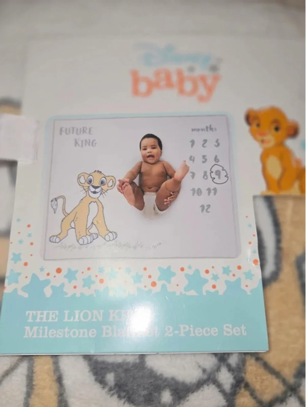 Disney the lion king milestone blanket